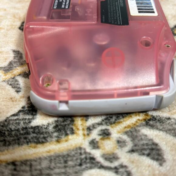 Nintendo Game Boy Advance Console - Clear Fuchsia Pink W/ Case & 4 Games - Picture 10 of 16